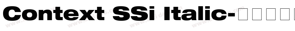 Context SSi Italic字体转换